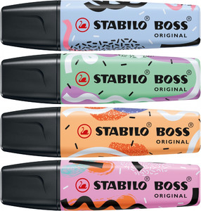 Stabilo Boss Highlighter Pastel by Ju Schnee 4-pack