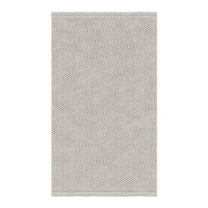 GoodHome Bath Mat Elland 70 x 120 cm, stone grey