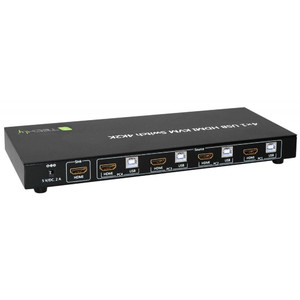 4-port HDMI/USB KVM Switch 4x1 with Audio