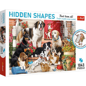 Trefl Jigsaw Puzzle Hidden Shapes Doggy Funer 1043pcs 12+