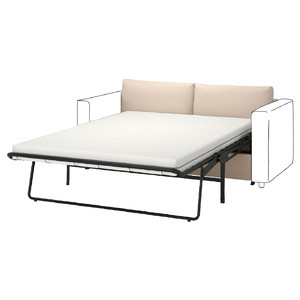 VIMLE 2-seat sofa-bed section, Hallarp beige