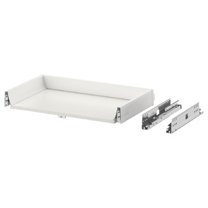 EXCEPTIONELL Drawer, low with push to open, white, 60x37 cm
