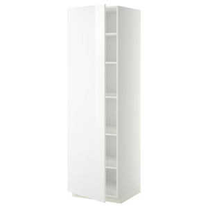 METOD High cabinet with shelves, white/Ringhult white, 60x60x200 cm