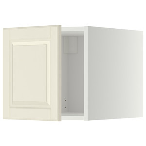 METOD Top cabinet, white/Bodbyn off-white, 40x40 cm