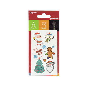 Glow-in-the-Dark Christmas Temporary Tattoos