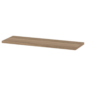 BILLY Shelf, oak effect, 76x26 cm