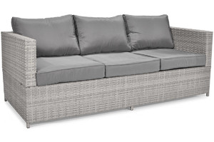Outdoor 3-seat Sofa MALAGA, grey