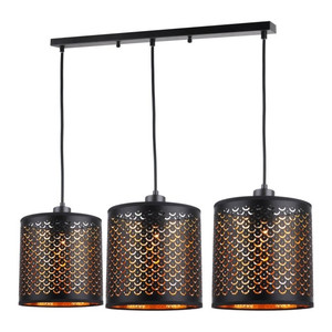 Pendant Lamp Betti 3 x E27 60 W, black