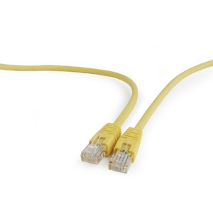 Gembird Patch Cord cat. 5E molded strain relief 50u" plugs, 2m, yellow