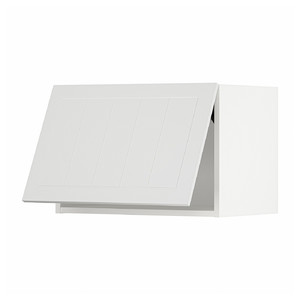 METOD Wall cabinet horizontal w push-open, white/Stensund white, 60x40 cm