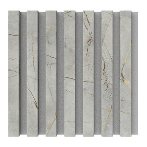 Lamella Mini Wall Panel Vertical Line 300 x 300 mm, grey/stone, felt