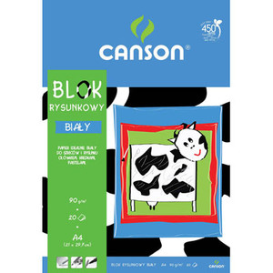Canson White Drawing Paper Pad A4 90g 20 Sheets 20pcs
