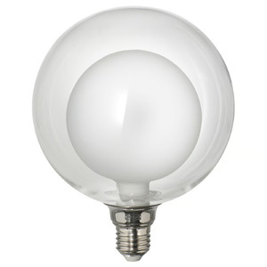 MOLNART LED bulb E27 200 lumen, double globe clear glass, 150 mm