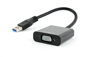 Gembird USB3 to VGA Video Adapter, black