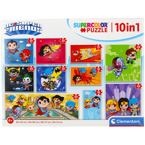 Clementoni Children's Puzzle DC Super Friends 10in1 4+