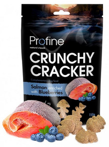Profine Crunchy Cracker Dog Snack Salmon & Bluberries 150g