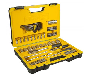 Stanley Socket and Ratchet Set 1/4", 3/8", 1/2", 75pcs