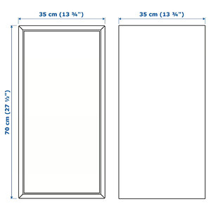 EKET Wall-mounted cabinet combination, white, 175x35x70 cm