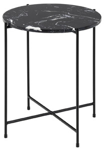 Coffee Table Avila, high, black marble