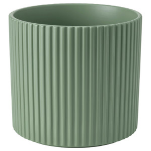 DAKSJUS Plant pot, light green, 15 cm