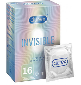 Durex Condoms Invisible Extra Thin 16pcs