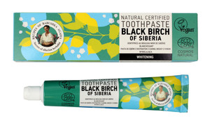 Recipes of Babushka Agafia Whitening Natural Toothpaste Black Birch of Siberia Vegan 85g