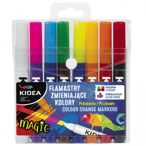Kidea Magic Colour Change Markers 8pcs/7 Colour Markers + White Marker