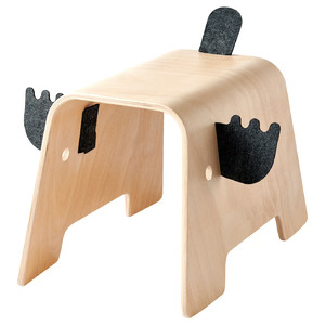 GREJSIMOJS Children's stool, moose shaped