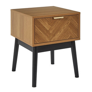 Bedside Table Nightstand Felix, natural