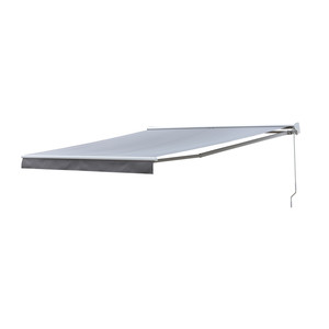 Retractable Manual Awning 3.8x3m, taupe, white