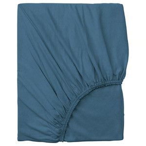 VÅRVIAL Fitted sheet, blue, Single