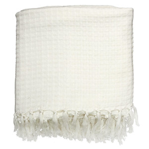 Blanket Throw Waffle 150x200cm, white