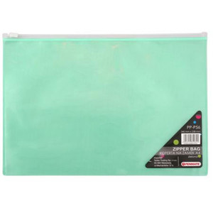 Zipper Bag for Documents Penmate A4 1pc, green