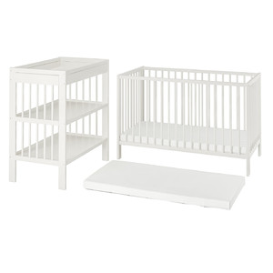 GULLIVER 3-piece baby furniture set, white