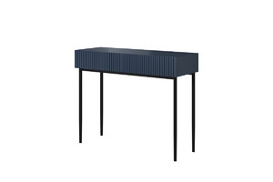 Modern Console Table Dresser Dressing Table Nicole, dark blue, black legs
