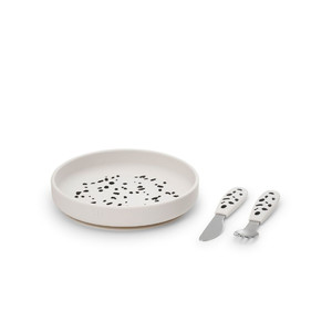 Elodie Details Silicone Plate Set - Dalmatian Dots
