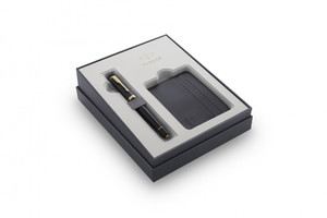 Parker Fountain Pen Urban Muted Black Gift Set with Card Case