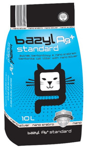 Cat Litter with Nano Silver Bazyl Ag+ Standard 10L