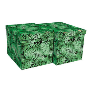 Storage Box XL, tropical green, 2pcs