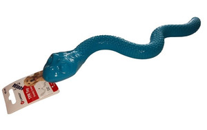 Flamingo Sneaky Snake Dog Snack Toy, blue