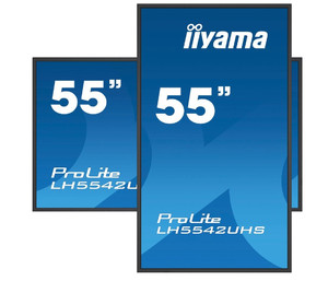 Iiyama 55" Monitor 4K 18/7 SDM IPS LAN PION 500cd/m2 OS8.0 LH5542UHS-B3