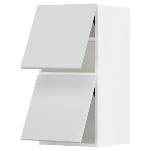 METOD Wall cabinet horizontal w 2 doors, white/Ringhult white, 40x80 cm