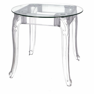 Table Ghost 80cm, transparent