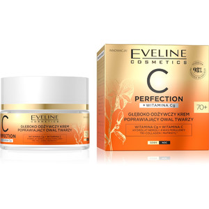 Eveline C Perfection Deeply Nourishing Modelling Cream 70+ Day/Night 98% Natural 50ml