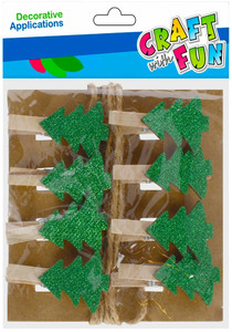 Craft Christmas Decoration Clip Christmas Tree 8pcs