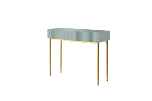 Modern Console Table Dresser Dressing Table Nicole, sage, gold legs