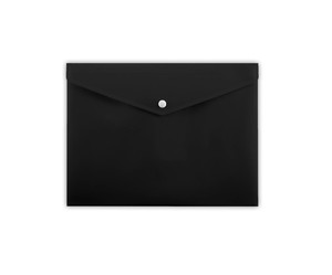 Document Wallet Plastic Folder PP A5, black