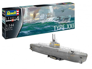 Revell Plastic Model Kit German Submarine Type XXI 12+