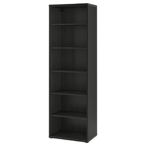 BESTÅ Shelving unit, with 5 shelves/black-brown, 60x40x193 cm
