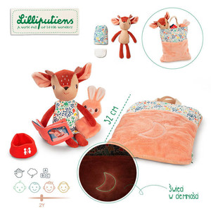 LILLIPUTIENS Roe-deer Stella cuddly toy with accessories for falling asleep 2+